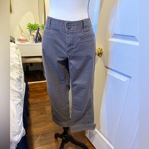 Jacob Connection Charcoal Grey Stretch Capri Pants | Size 14